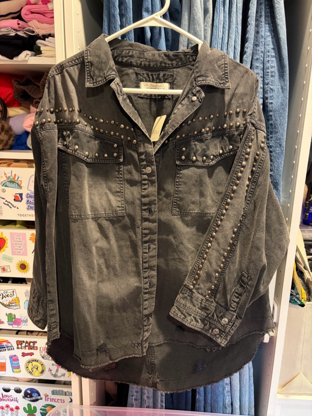 We The Free Saddle Up Button Down Studded
